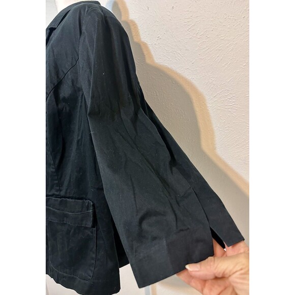 Lane Bryant Women Size 24 (3X) Black Button Front Jacket Career Wear Classic - Picture 7 of 10